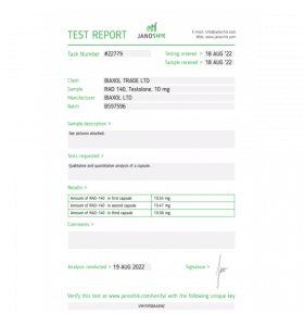 TESTOLONE (RAD140) Biaxol Supplements