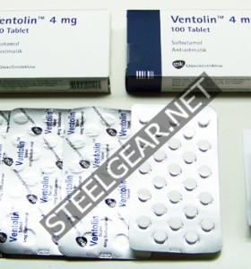 Ventolin (Salbutamol) 100 Tablets 4 mg GlaxoSmithKline